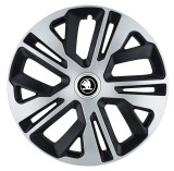 Cumpara ieftin Set 4 Capace Roti Raven Gri-Negru 16R, pentru Skoda, Autohelix MSA