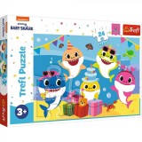 Puzzle carton Baby Shark, 24 piese maxi,+3 ani, Trefl