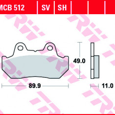 Set placute frana fata TRW MCB512SV - Honda CB 400-750-900-1100 - VF 750 Magna - XL 600 - GL 1100-1200 Gold Wing