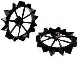 Progarden RM47 set 2 roti metalice 475x30x115mm, accesoriu motocultoare seria Campo U ProAdvanced PowerfulTools