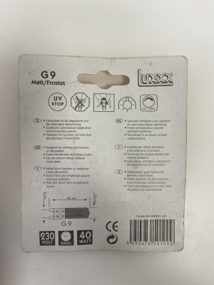 Set 3 becuri halogen G9 MATT UV Block LUXX 40Watt 24-22231-LX (1227) foto