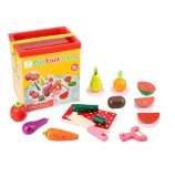 Set 12 piese, fructe si legume de taiat, magnetice Cut Fruit Game CX-17545