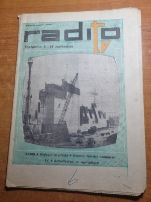 programul radio tv 8 -14 septembrie 1968 foto