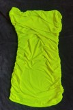 Rochie Mini Sexy Neon H&amp;M Tubulară Verde/Galben, Club/Plajă, S/M/L, Made in Italy