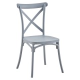 Cumpara ieftin Scaun stivuibil Mobikon Savita plastic gri 50x47x90 cm pentru gradina