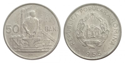 q346 RPR 50 bani 1955 UNC NECIRCULATA foto