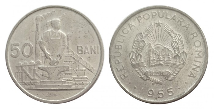 q346 RPR 50 bani 1955 UNC NECIRCULATA