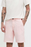 Cumpara ieftin Superdry pantaloni scurti barbati, culoarea roz