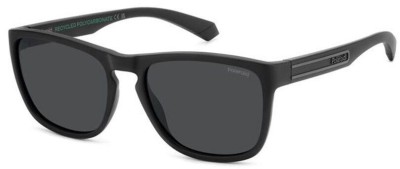 Ochelari de Soare POLAROID Unisex PLD 2161/S O6W/M9, Matte Black Grey ECO foto