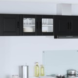 vidaXL Dulap de bucătărie cu raft Negru 80 x 31 x 40 cm Lemn compozit 885296