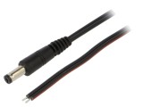 Cablu Alimentare DC Negru 1,5m 2x0,75mm 5,5/1,7