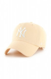 47 brand sapca MLB New York Yankees culoarea portocaliu, cu imprimeu, B-NLRGW17GWS-AF