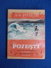 A.S. PUSKIN - POVESTI , ILUSTRATII IV. BRUNI , 1980 foto