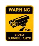 Indicator Autocolant Video Surveillance 14x18cm