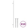 Manere de dulap, 10 buc., argintiu, 320 mm, otel inoxidabil