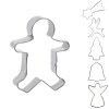 Forme Metalice pentru Biscuiți Crăciun, Set 6 Bucăți, Metal, Potrivit pentru Mașina de Spălat Vase, Oem