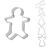 Forme Metalice pentru Biscuiți Crăciun, Set 6 Bucăți, Metal, Potrivit pentru Mașina de Spălat Vase, Oem