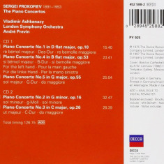 The Piano Concertos 1-5 | Sergei Prokofiev, Andre Previn, London Symphony Orchestra, Vladimir Ashkenazy