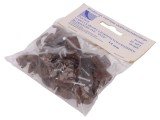 Suport cablu rotund PAWBOL 14mm maro cu cui, set 25 buc