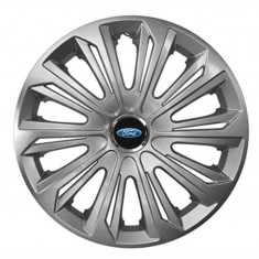 Set 4 capace roti Strong silver Varnished pentru gama auto Ford, R14