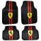 Covorașe auto universale DECOMAT &ndash; set 4 bucăți lavabile, antiderapante, cu imprimeu sport &bdquo;Scuderia Style&rdquo;