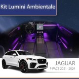 Lumini Ambientale Jaguar F-PACE 2021-2024 set complet control telefon sau sistem original CarStore Technology