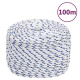 Cumpara ieftin Franghie de barca, alb, 10 mm, 100 m, polipropilena