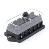Cutie Sigurante Ceramica 6 Prize Auto Universal 19mm 6.3mm 12V 24V Tractor Camion Barca ATV