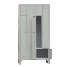 DULAP VESTIAR METALIC CU 4 POSTURI Z, 717/02P/AZ, 800x500x1950 mm (LxlxH), Italia