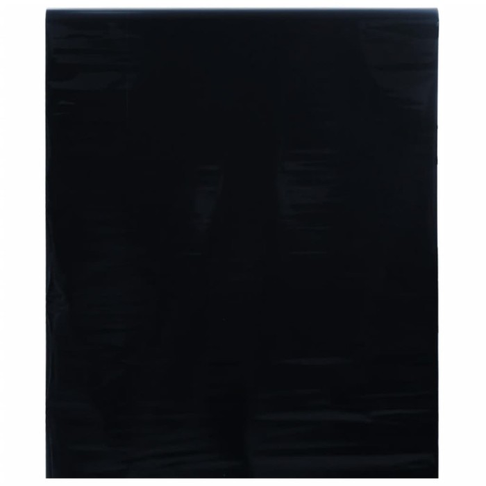 Folie pentru fereastră statică, negru mat, 45x500 cm, PVC