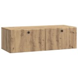 vidaXL Oglindă TV montată pe perete Stejar Artizanal 98 x 41 x 30 cm 899214