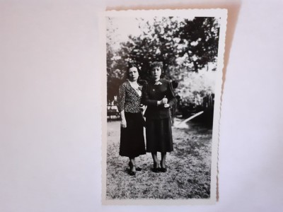 Fotografie dimensiune 6/9 cm cu 2 femei din Italia 7 foto