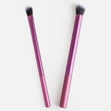 Pensule de machiaj pentru ochi, mov, 14,5 cm, set de 2 bucăți, CMCLASS
