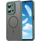 Husa Matte MagSafe pentru Xiaomi Redmi 15C [173MM], protectie completa, contur Verde