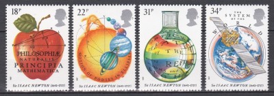 Marea Britanie 1987 - A 300-a aniversare a publicării lucrării &amp;bdquo;Philosophiae Naturalis Principia Mathematica&amp;rdquo; de Isaac Newton, MNH foto