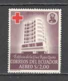 Ecuador.1960 Posta aeriana-100 ani Crucea Rosie GZ.32