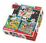 Puzzle Trefl 3 in 1 Mickey Mouse si prietenii