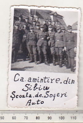 bnk foto - Militari - Scoala de soferi auto - Sibiu 1944 foto