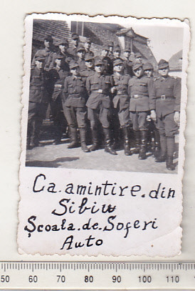 bnk foto - Militari - Scoala de soferi auto - Sibiu 1944