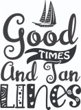 Cumpara ieftin Sticker decorativ, Good Times, Negru, 81 cm, 7297ST, Oem