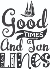 Sticker decorativ, Good Times, Negru, 81 cm, 7297ST foto