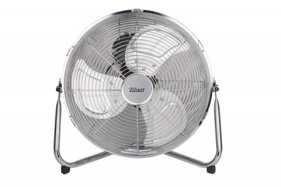 Ventilator inox cu suport Zilan ZLN-2348, Putere 50 W, Diametru 36 cm, 3 trepte ventilare, Unghi de inclinare reglabil foto