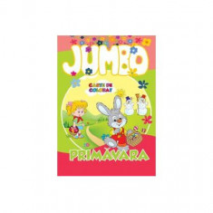 Jumbo. Primăvara. Carte de colorat - Paperback - Roxana Geantă - Galaxia Copiilor