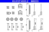 ATE 03.0137-9333.2 set accesorii, saboti frana parcare