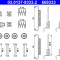 ATE 03.0137-9333.2 set accesorii saboti frana parcare