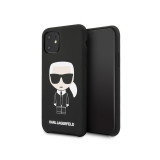 Husa TPU Karl Lagerfeld Iconic pentru Apple iPhone 11, Neagra KLHCN61SLFKBK