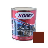 Vopsea alchidica pentru lemn / metal, Kober Ideea, interior / exterior, maro roscat, 0.75 L