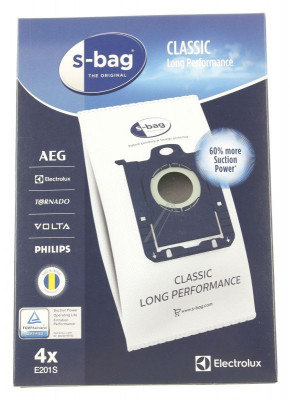 E201S SAC ASPIRATOR E201S, 4 BUC., CLASSIC LONG PERFORMANCE 9001684589 pentru aspirator ELECTROLUX / AEG foto