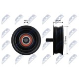 Rola intinzator curea transmisie Land Rover Range Rover Evoque, Range Rover Sport 2 2.0, 2.7d, 3.0d 06.2004-, 500652