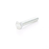 Surub cu cap hexagonal, filetat complet, otel, zincat alb, M8 x 40 mm